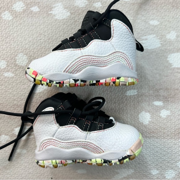 Nike Air Jordan Retro 10 Sneaker Ember Glow Size 4C - Picture 5 of 7